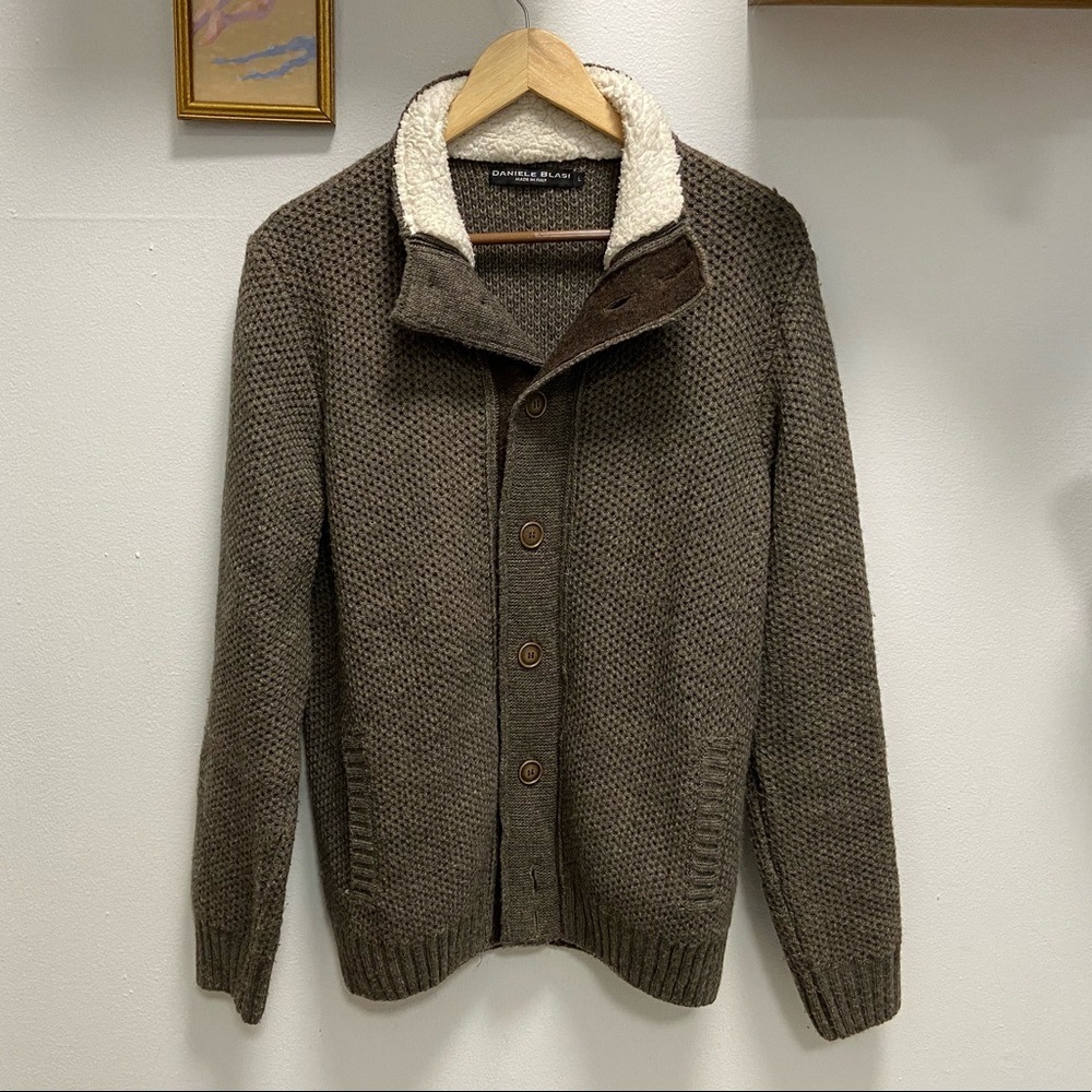 Super Handsome Daniele Blasi ButtonUp Sweater 🇮🇹